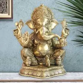 Brass Ganesha Statue 